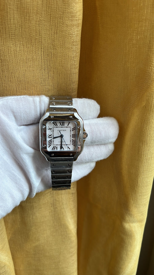 Cartier Santos White