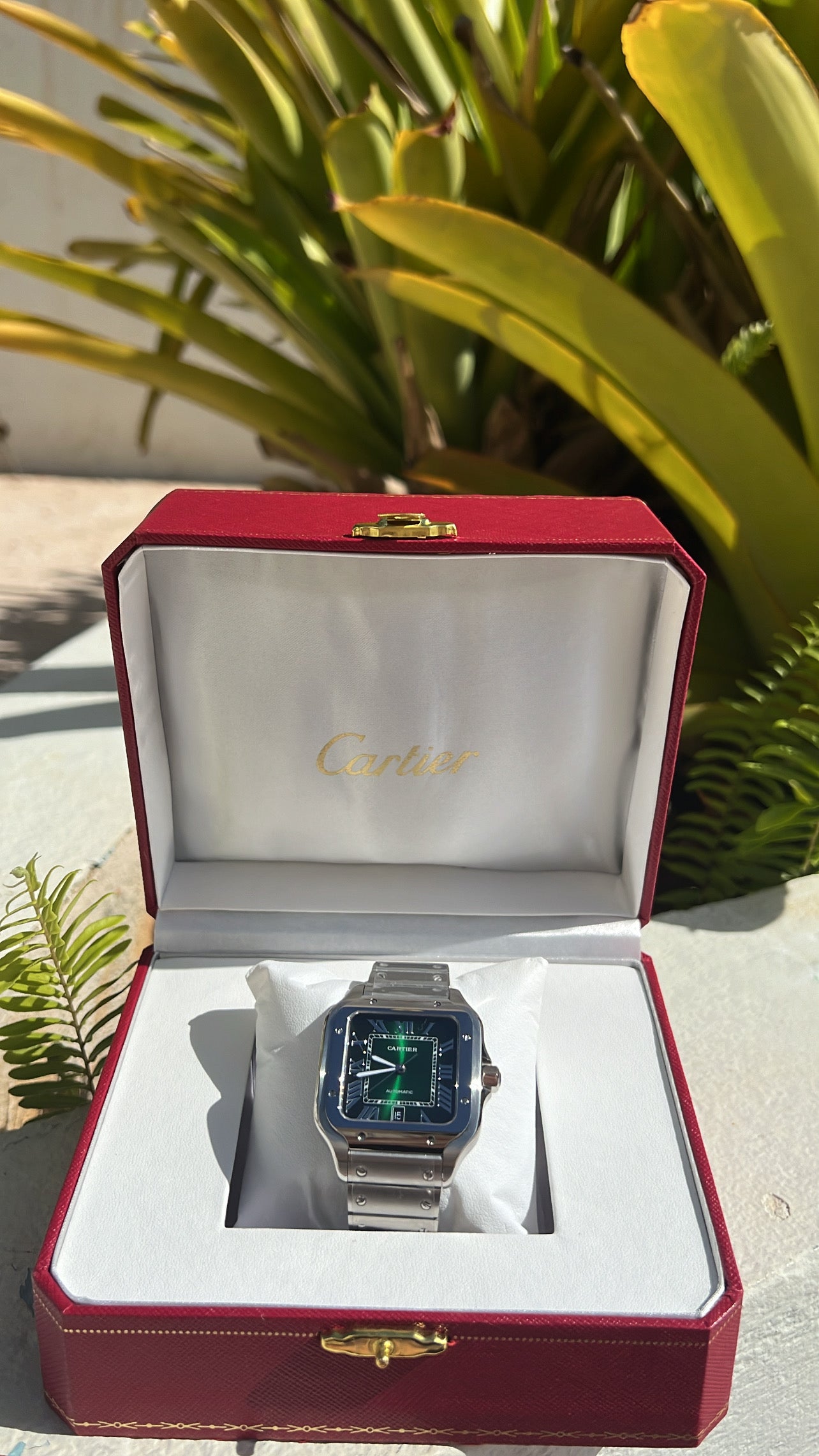 Cartier Santos Green