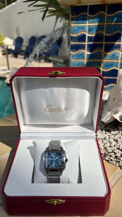 Cartier Santos Blue